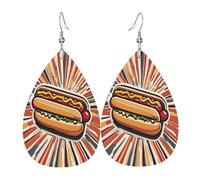 Boucles D‘Oreilles Biscuits S'Mores Mignons À La Guimauve Luxueux Boucles D'Oreilles Pendantes Pour Femme Légères Boucle D’Oreille En Cuir Pour Voyages Quotidien Danse