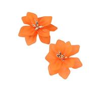 Boucles d ' oreilles clous élégants boucles d ' oreilles fleur moderne clous d ' oreille texture résine bijoux d ' oreille adaptés tenues élégantes accessoires de mode de tous les jours