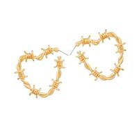 Boucles d ' oreilles d ' amour en épine torsadée nouées à la mode, clous en alliage de Styles coréens Cool pour un usage quotidien, boucles d ' oreilles de déclaration de mode