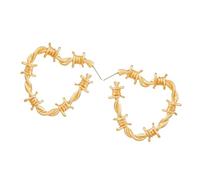 Boucles d ' oreilles d ' amour en forme d ' épine torsadée nouées à la mode, clous en alliage de Styles coréens Cool pour un usage quotidien, accessoires de mode en alliage