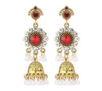 Boucles d ' oreilles de en zircone cubique avec pendentifs d ' oreille confortables en alliage de perles d ' imitation pour événement formel Boucles d ' oreilles en perles de diamants