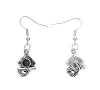 Boucles D’oreilles de Fin D’études en Alliage Argenté | Fermeture Stable, Port Facile, Style Créatif et Simple, pour Camarades et Amis Lors Fête
