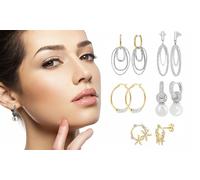 Boucles d oreilles de la marque SC Crystal Paris : B3313-ARGENT