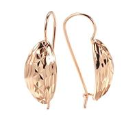 Boucles d’oreilles de mariée en or rose pour femmes insolite Fleur creuse Boucles d’oreilles longue goutte Mariage Bijoux de mode quotidiens