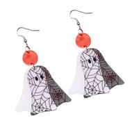 Boucles d ' oreilles de sorcière phosphorescentes, bijoux en acrylique fabriqués à la main pour costumes d ' Halloween et soirées à thème (119字符) Cadeaux de bijoux d ' Halloween faits à la main