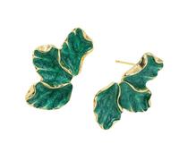 Boucles d ' oreilles de styles élégants uniques avec décoration de motifs de feuilles d ' érable et de fleurs pour les femmes embrassant les tendances vintage Boucles d ' oreilles de styles uniques
