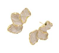 Boucles d ' oreilles de styles élégants uniques avec décoration de motifs de feuilles d ' érable et de fleurs pour les femmes embrassant les tendances vintage Boucles d ' oreilles de styles uniques