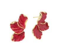Boucles d ' oreilles de styles élégants uniques avec décoration de motifs de feuilles d ' érable et de fleurs pour les femmes embrassant les tendances vintage Boucles d ' oreilles de styles uniques