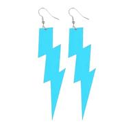Boucles D’oreilles Des Années 80 - Boucles D’oreilles Pendantes En Acrylique Rétro Colorées | Acrylique Néon Drop Dangle | Boucles D’oreilles Éclair Fluorescentes Multicolores | 90s Glow Party Neon Dr