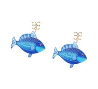 Boucles d ' oreilles élégantes en acrylique avec pendentif en forme de marine, vêtements confortables pour une tenue quotidienne, accessoires, pendentif en forme de poisson, boucles d ' oreilles en la