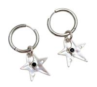 Boucles d ' oreilles élégantes et non conventionnelles en forme d ' étoile à cinq branches, robustes et résistantes allergies, bijoux cadeaux idéaux pour les femmes, boucles d ' oreilles étoiles