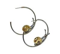 Boucles d ' oreilles en forme d ' escargot audacieuses en forme de cerceau surdimensionnées, paire de mode en alliage pour une tenue quotidienne, des looks de, des occasions prêtes, bijoux à