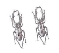 Boucles d ' oreilles en forme d ' insectes, accrocheuses, tendance, Vintage, en alliage, accessoire de mode pour les fêtes, boucles d ' oreilles en alliage