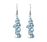 Boucles d ' oreilles en forme de bonhomme de neige, accessoires d ' oreille, pendentif élégant, bijoux d ' oreille uniques adaptés à la garde-robe des femmes, clous de bonhomme de neige