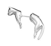 Boucles d ' oreilles en forme de chats, fermoir sécurisé, clous d ' oreilles en forme d ' animal, accessoires faits à la main, pour femmes et filles, clous d ' oreilles hypoallergéniques pour chats