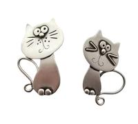 Boucles d ' oreilles en forme de chats rétro, ravissantes et uniques, designs de chats adorables, bijoux d ' oreille élégants pour dames et étudiants, Vintage