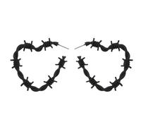 Boucles d ' oreilles en forme de cœur et d ' épine pour femmes, bijoux en alliage de coréen, Vintage, à la mode