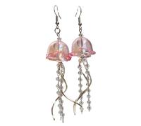 Boucles d ' oreilles en forme de méduse artisanales artistiques, boucles d ' oreilles tendance en forme de méduse, ornement de crochet d ' oreille unique pour les fêtes, les rencontres, les boucles en
