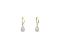 Boucles d’oreilles en perles simples de style français, avec une touche haut de gamme, vintage et polyvalentes, adaptées aux mondains,
