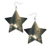 Boucles D‘Oreilles Étoile Du Diable De Flamme En Forme D'Étoile Vintage Boucles D'Oreilles Pendantes Pour Femme Luxueux Boucle D'Oreille Pour Décorations Voyages Accessoire