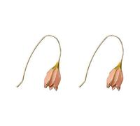 Boucles D’oreilles Fleur Tulipe en Alliage, Style Long pour Femmes | Or, Port Quotidien Facile à Enfiler et Retirer, Présent pour Anniversaire, Fêtes, Noël et Remise