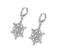 Boucles d ' oreilles flocon de neige en scintillants, bijoux à la mode, accessoires d ' oreille confortables pour un usage quotidien, boucles d ' oreilles flocon de neige