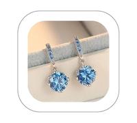 Boucles d’oreilles florales pour femmes, boucles d’oreilles en diamant et en coeur, Design de fleur délicate hypoallergénique pour un usage quotidien, cadeau élégant pour elle