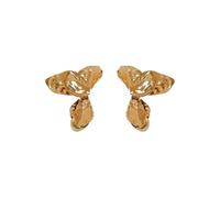 Boucles d’oreilles gothiques unisexes Boucles d’oreilles fleur en acier asymétrique Style européen et américain Personnalisé Mode Stud Boucles d’oreilles Dames Filles Accessoires de voyage cadeaux