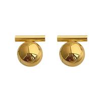 Boucles d’oreilles gothiques unisexes en acier Boule Boucles d’oreilles Style européen et américain Personnalisé Mode Stud Boucles d’oreilles Dames Filles Voyage Mariage Accessoires 2024 cadeaux pour