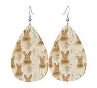 Boucles D‘Oreilles Joli Lapin Et Fleur Sauvage Élégant Boucles D'Oreilles Pendantes De Goutte Vintage Boucle D'Oreille Pour Danse Quotidien Mariage