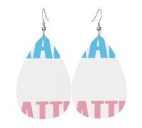 Boucles D‘Oreilles Les Vies Des Personnes Transgenres Comptent - Fièrement Lgbt Luxueux Boucles D'Oreilles Pendantes En Forme Légères Boucle D’Oreille En Cuir Pour Danse Décorations