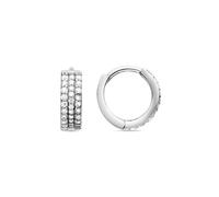 Boucles d’oreilles Luxenter en argent sterling 925 avec finition brillante en zircone Rhodium - Tsyal