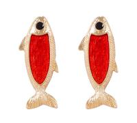 Boucles d ' oreilles maquereau bleues fabriquées | Présent de bijoux traditionnels modernes, plan non allergène, instances spéciales, bijoux de mode traditionnels