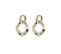 Boucles d’oreilles micro-montées 2023 Double couche Ring Link pour femmes, design exquis pour minorités, boucles d’oreilles polyvalentes