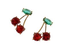 Boucles d ' oreilles mignonnes en forme de cerises, bijoux d ' oreilles en forme de fruit gracieux, parfaits pour ajouter une touche de douceur tenues décontractées ou de fête