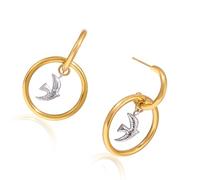 Boucles d ' oreilles oiseaux délicates, accessoire d ' oreille à la mode, bijoux pendentif en acier inoxydable, pour les amateurs de modernité, Design Unique