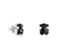 Boucles d’oreilles ourson en argent et onyx 10 mm TOUS Icon Color