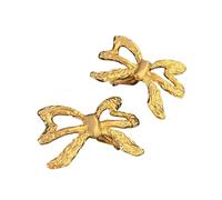 Boucles d ' oreilles papillon papillon à la mode, Styles Vintage sans Clip d ' oreille percé en cuivre plaqué or, boucles d ' oreilles élégantes pour femmes