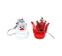 Boucles d ' oreilles pendantes anges et démons, breloque de canard confortable, accessoires d ' oreille pendants pour Halloween et festivals de musique, accessoires d ' Halloween