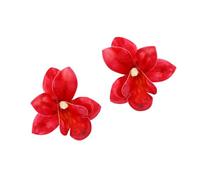 Boucles d ' oreilles pendantes artistiques bohème florales, bijoux en plastique léger pour femmes, accessoires de vacances de mariage, clous d ' oreilles en plastique léger pour peaux sensibles