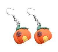 Boucles d ' oreilles pendantes d ' Halloween en | Composition de breloques en alliage, fils d ' oreille en forme d ' hameçon, décoration sur le thème d ' Halloween dans un