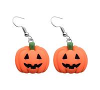 Boucles d ' oreilles pendantes d ' Halloween en | Format de fil d ' oreille en crochet, breloques saisonnières en forme, conception légère qui encadre un look