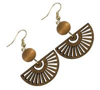 Boucles D’Oreilles Pendantes, Éventail, Style Chinois Ethnique Moderne | Bijou Léger et Portable, Design Inspiré des Traditions Chinoises, Accessoire Distinctif pour Événements Culturels ou Fêtes