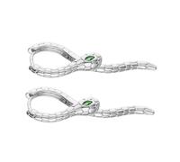 Boucles d ' oreilles pendantes serpent incurvées en cuivre fabriquées pour les amoureux modernes, bijoux d ' oreille légers