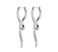 Boucles d ' oreilles pendantes serpent incurvées en cuivre fabriquées pour les amoureux modernes, bijoux d ' oreille légers