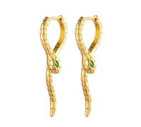 Boucles d ' oreilles pendantes serpent incurvées en cuivre fabriquées pour les amoureux modernes boucles d ' oreilles Design serpent en cuivre