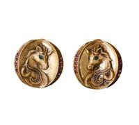 Boucles d ' oreilles pendantes tête de cheval pratiques, pendentif, Texture métallique, bijoux d ' oreille adaptés à la mode, cheval Vintage individuel