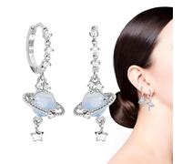 Boucles d’oreilles planète,Boucles d'oreilles pour femmes - d'oreilles planète en, boucles esthétiques, Punk saturne, bijoux cadeaux de déclaration pour femmes filles adolescentes