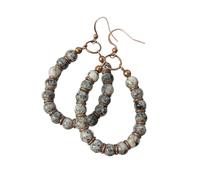 Boucles d ' oreilles rétro bohème en pierre naturelle, pendentif créatif, crochets d ' oreille conçus pour les femmes qui apprécient l ' élégance, boucles d ' oreilles bohème