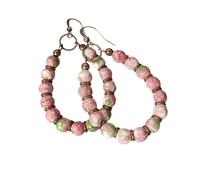 Boucles d ' oreilles rétro bohème en pierre naturelle, pendentif créatif, crochets d ' oreille conçus pour les femmes qui apprécient l ' élégance, boucles d ' oreilles bohème